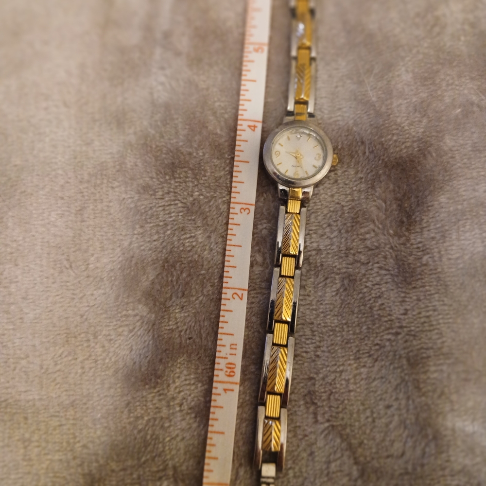 Two-Tone Gold & Silver Women's Dress Watch